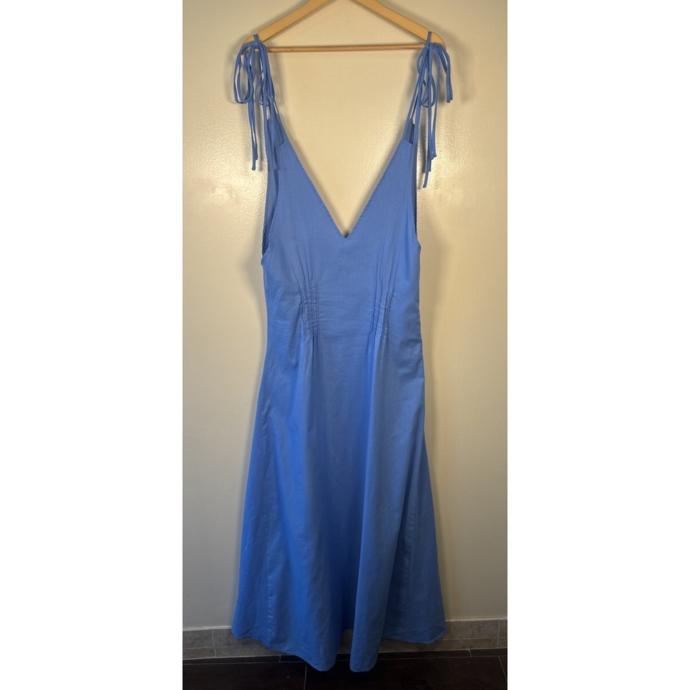 Petal & Pup Sky Blue Tie-Shoulder Maxi Dress
